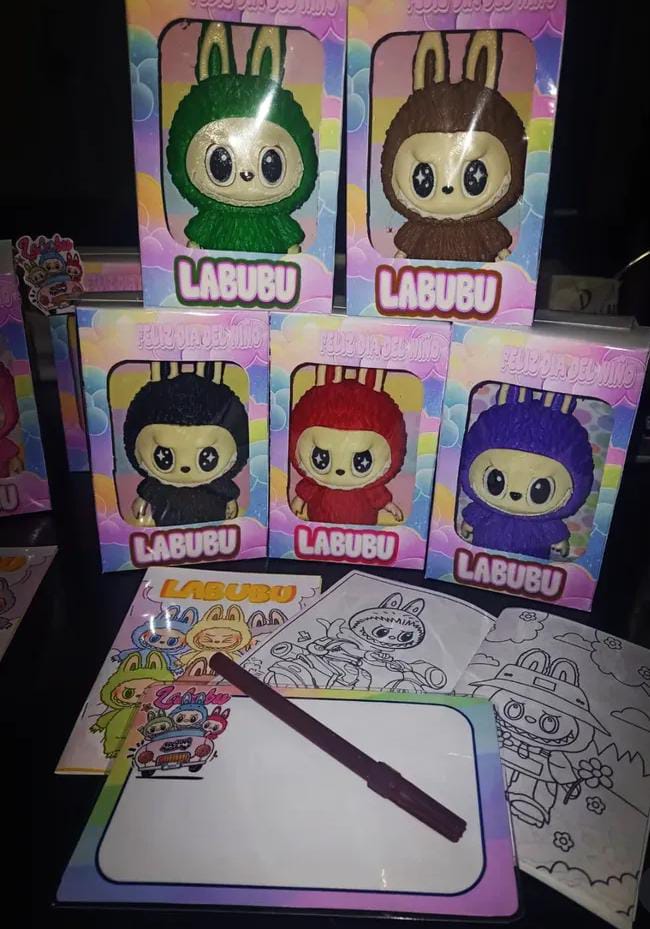 Muñeco Labubu 3d Art Toy Coleccionable Varios Colores: imagen 3