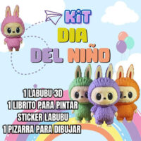 Muñeco Labubu 3d Art Toy Coleccionable Varios Colores