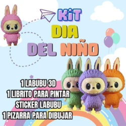 Muñeco Labubu 3d Art Toy Coleccionable Varios Colores